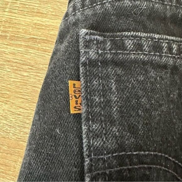 Vintage Orange Tab Black Levi’s Jeans 622 - Picture 7 of 16